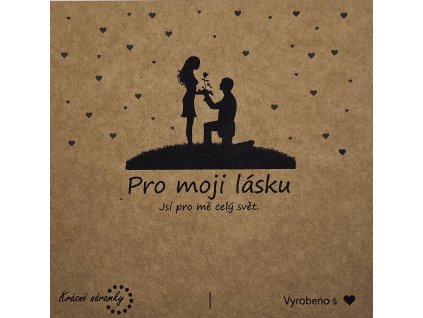 Dárková kartička - Pro moji lásku