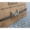 Náramek simple - Rodina: Máma, táta, 2 kluci (chir. ocel)