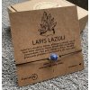 Náramek simple - Lapis lazuli (přírodní kámen, chir. ocel)