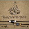 Náramky pro páry simple - Buddha (howlit/láva/jaspis)