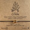 Náramek simple - Citrín (přírodní kámen, chir. ocel)