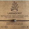 Náramek simple - Labradorit (přírodní kámen, chir. ocel)