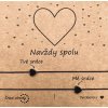 Náramky pro páry - Srdíčka z hematitu