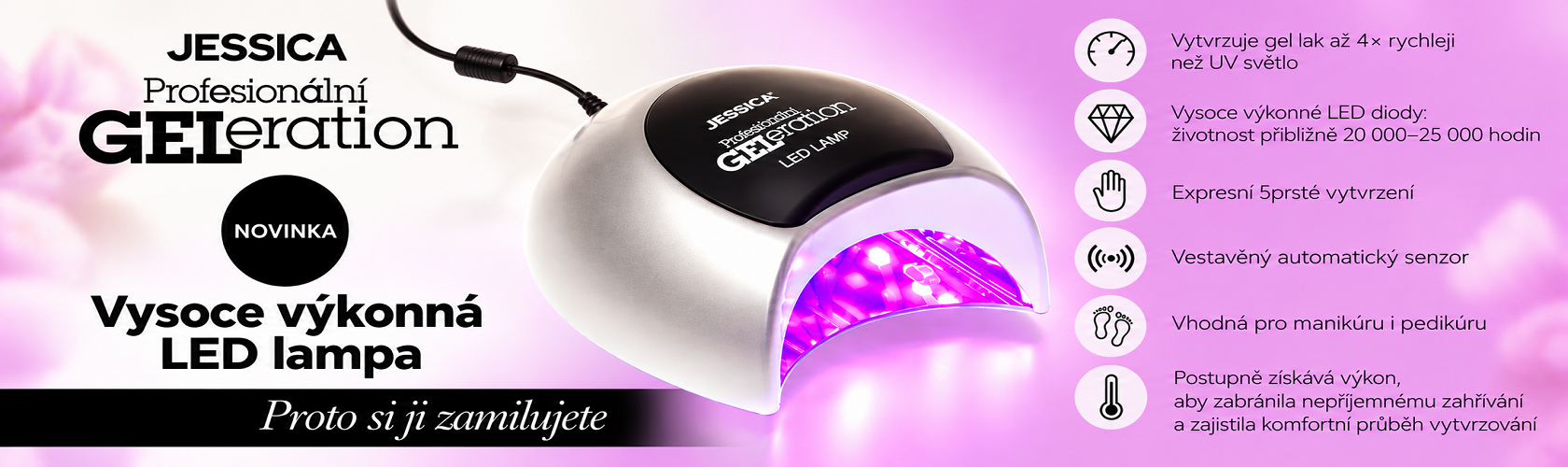 Jessica GELeration PRO LED lampa