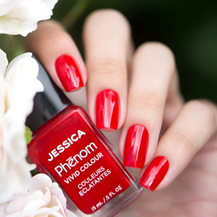Jessica Phenom lak na nehty 021 Jessica Red 15 ml