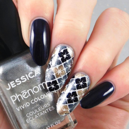 Jessica Phenom lak na nehty 043 Antique Silver 15 ml