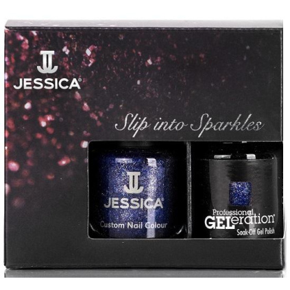 Jessica duo kolekce laku a gel laku na nehty 1152 Slip into Sparkles Dance Till Daylight 2ks
