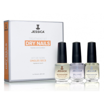 Jessica sada pro suché nehty Dry Nails Kit 3 x 7,4 ml