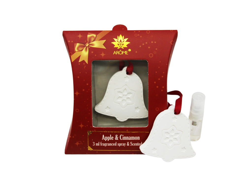 ARÔME - Darčekový set vonného ílu a spreja s vôňou 3 ml - Jablko & Škorica
