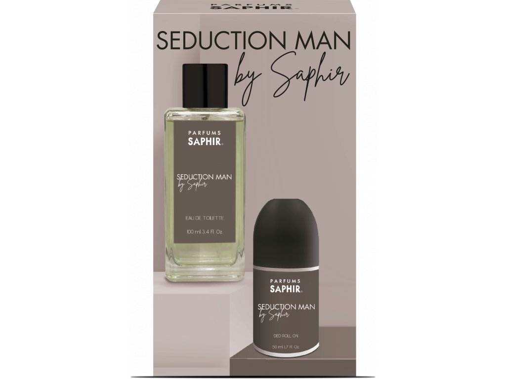 Saphir Seduction Man darkovy set parfemovana voda 100 ml + roll on