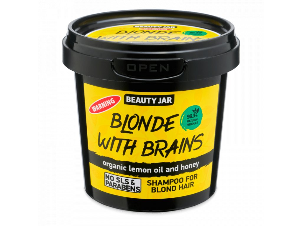 šampon na blond vlasy Blonde With Brains Jar