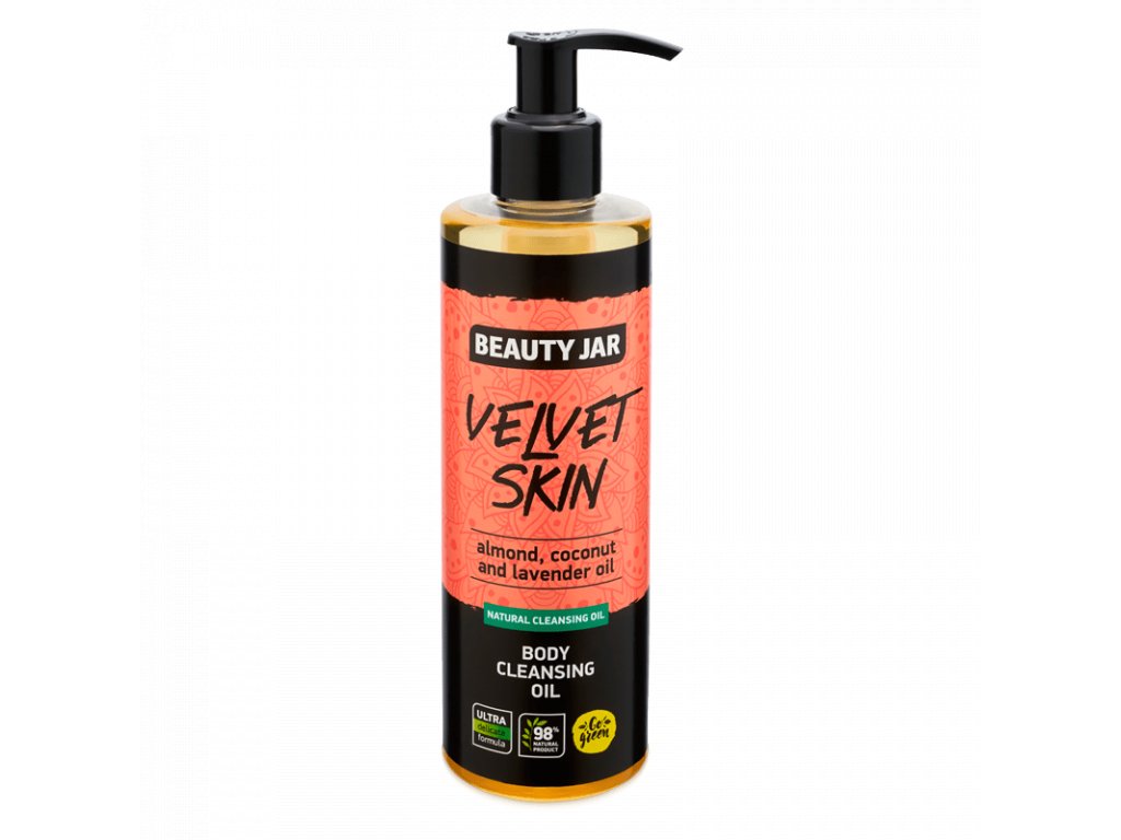tělový olej čistící Velvet Skin cleanser Beauty Jar