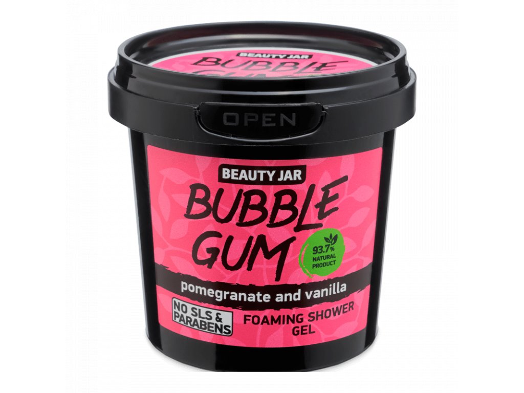 Sprchový gel s granátovým jablkem Bubble Gum  Beauty jar