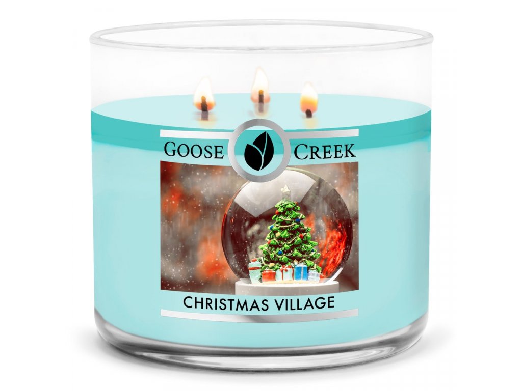 Goose Creek - Vánoční vesnice Vonná svíčka 411 g