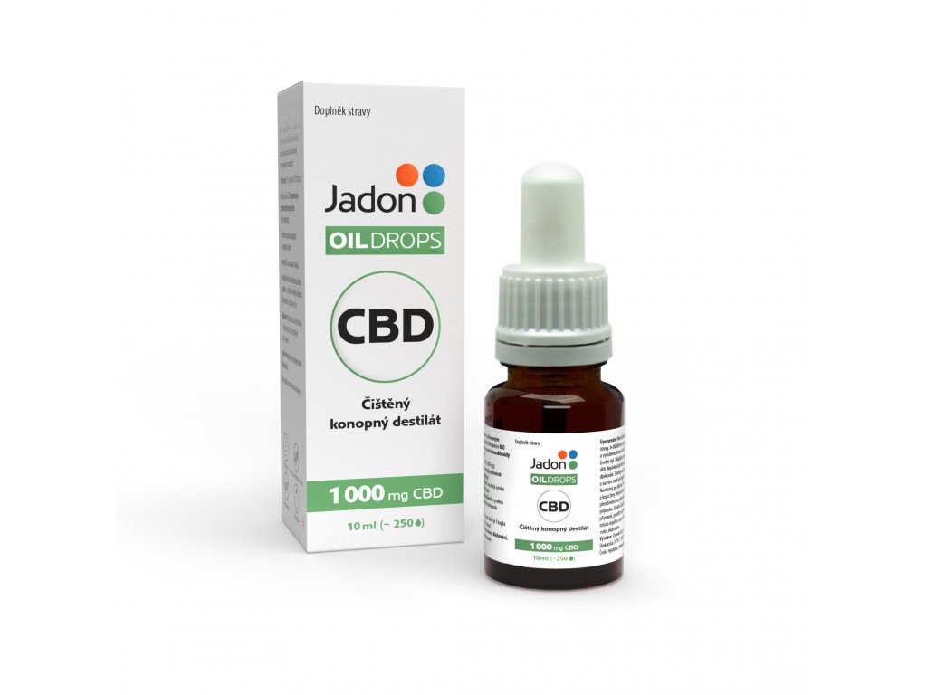 Jadon - Oil drops- konopný olej CBD 10% Konopný destilát 10% 10 ml