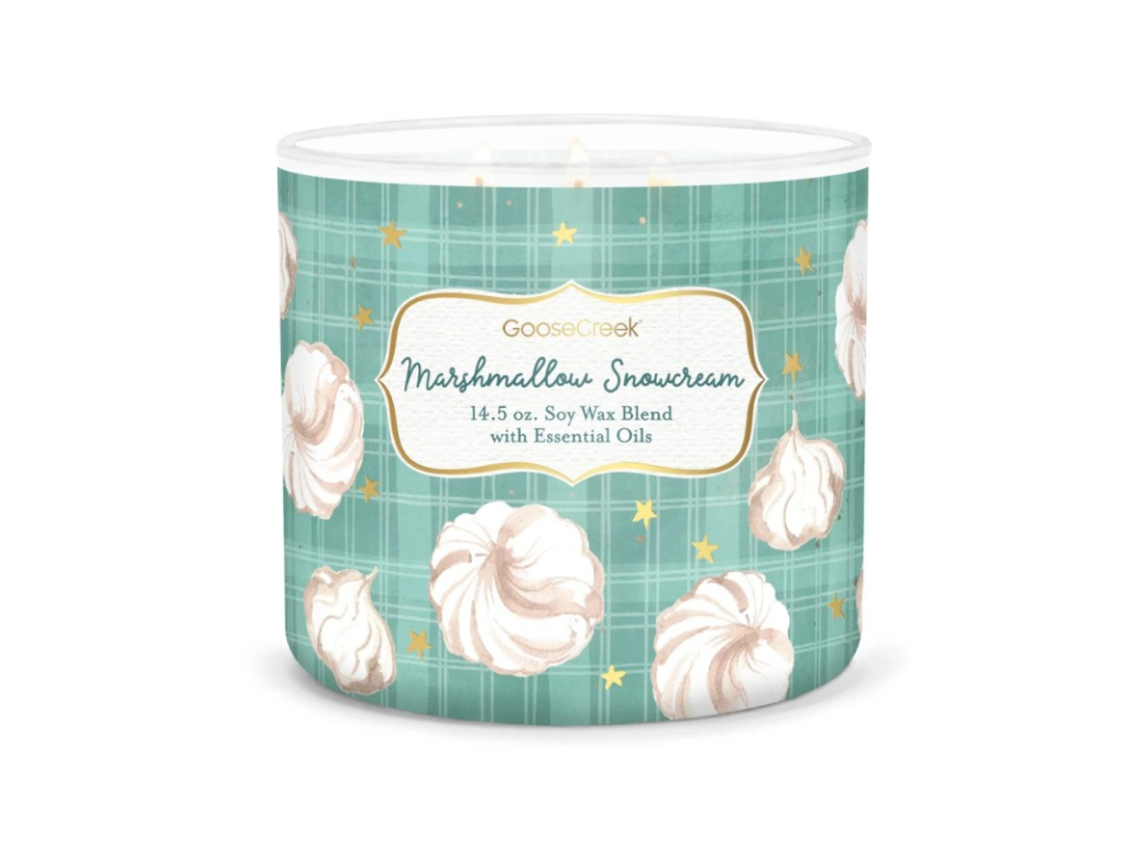 Goose Creek - Sněhový krém marshmallow  Aromatická svíčka ve skle 411 g