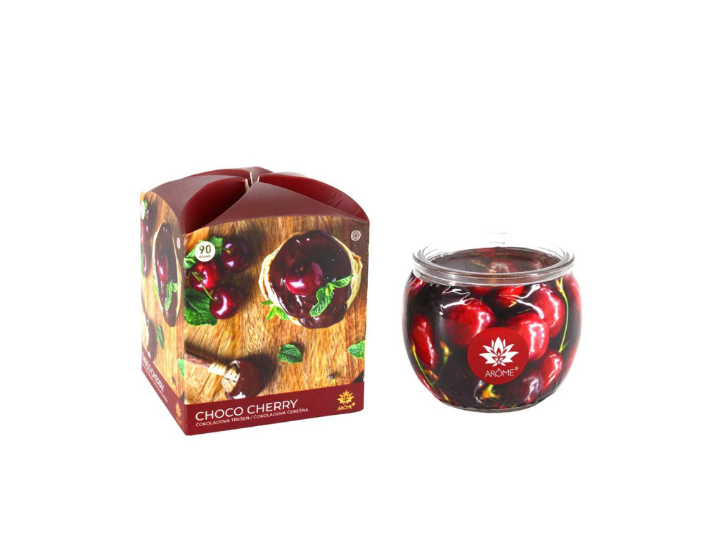 ARÔME - Čokoládová třešeň  Vonná svíčka 90 g