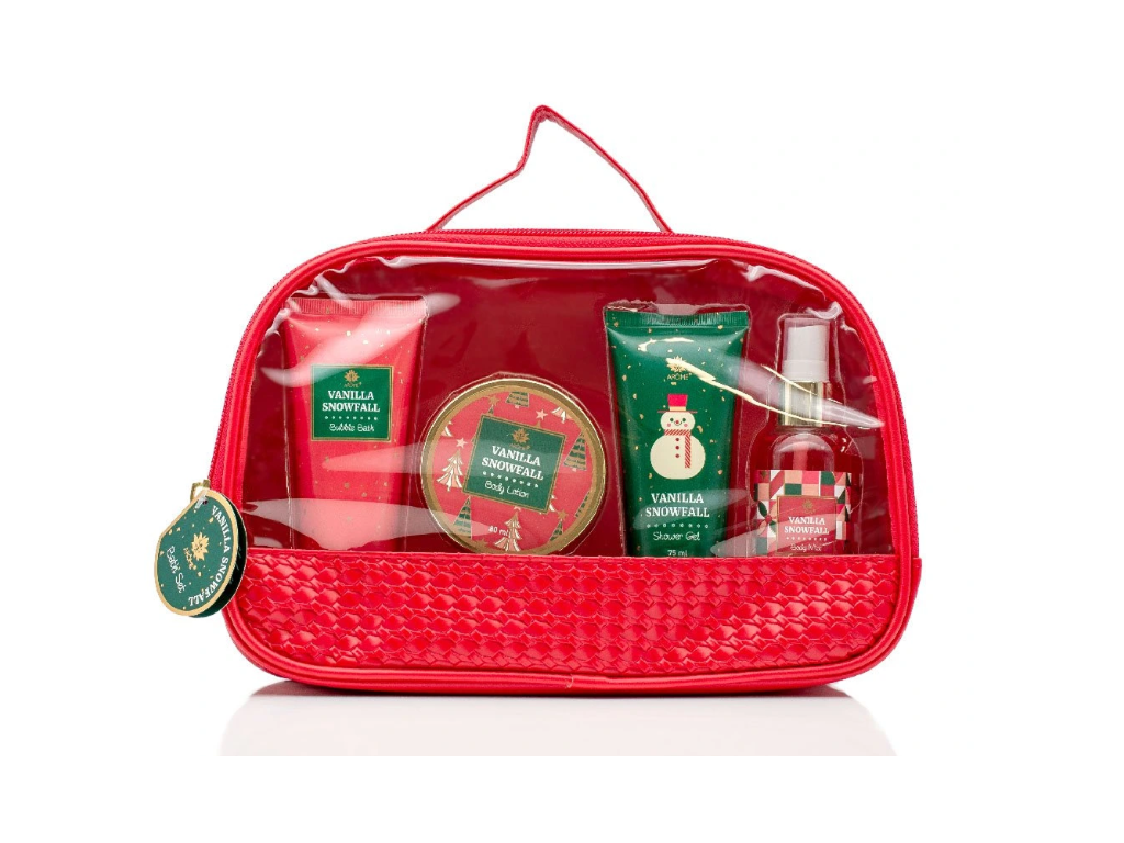ARÔME - VANILLA SNOWFALL taštička  Dárková kosmetická sada na Vánoce