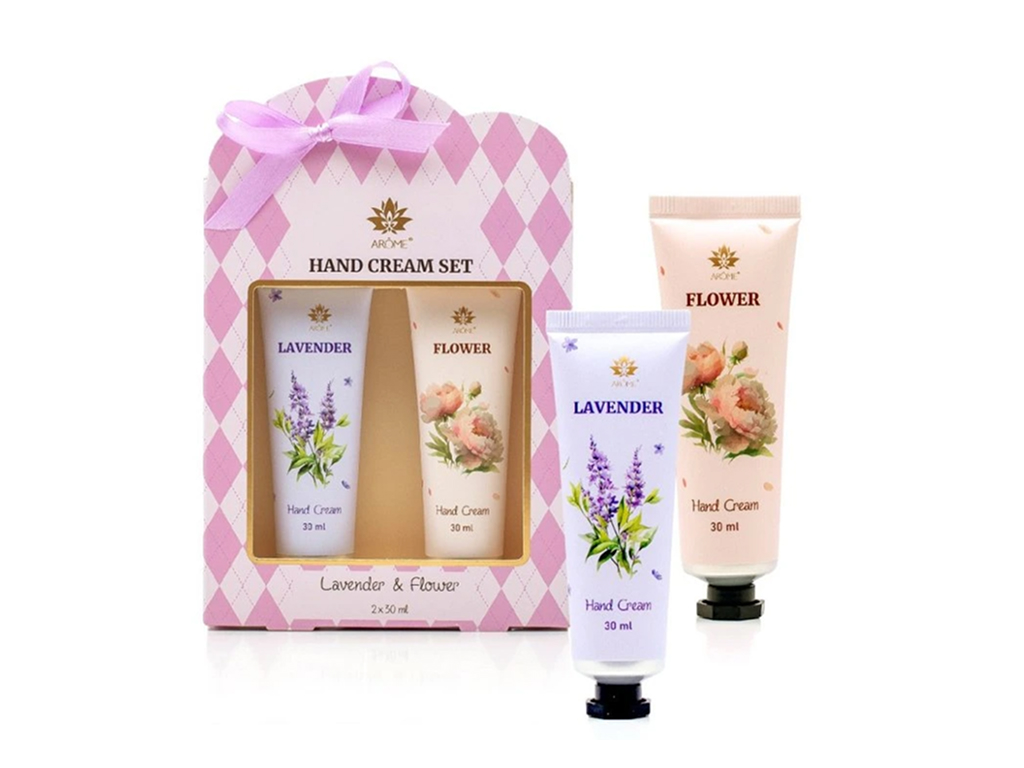 ARÔME - Lavender and Flower  Dárková sada 2 mini krémy na ruce