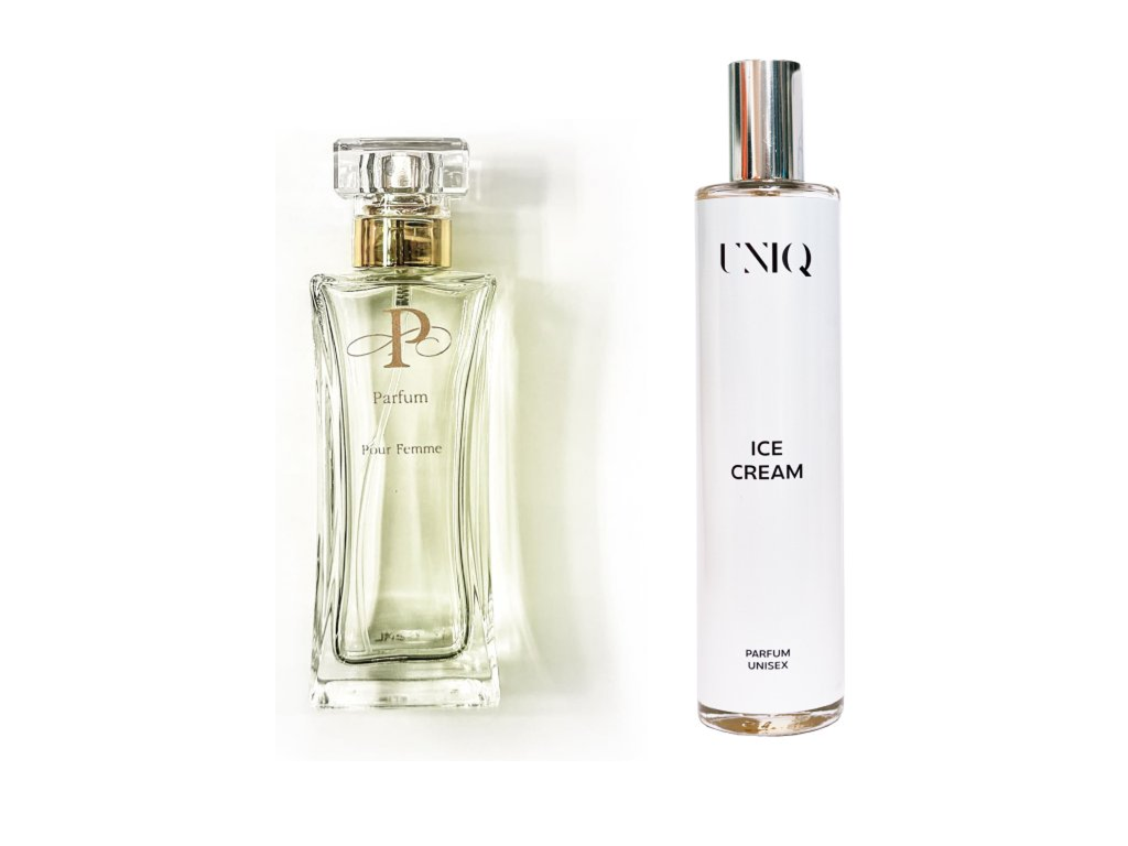 PURE No. 2526 a UNIQ Ice Cream Parfémovaná voda 50 ml a Parfémovaná voda 100 ml