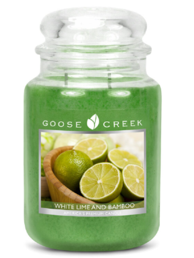 Goose Creek - Bílá limonáda s bambusem Svíčka ve skle 680 g