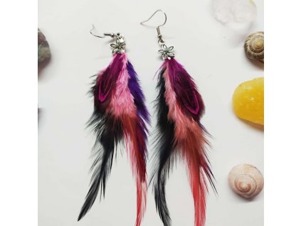 Růžové náušnice