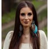 Boho tyrkys náušnice