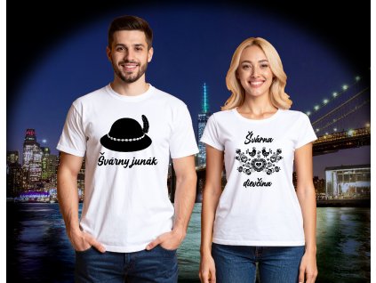 SVARNY JUNAK A SVARNA DIEVCINA BIELY A BIELA