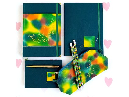 zelená sada komplet zvrchu