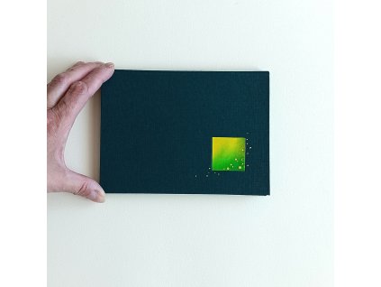 Zelený blok A6 nelinkovaný, design Krásný deník.