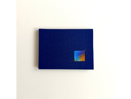 Modrý blok A6 nelinkovaný, design Krásný deník.