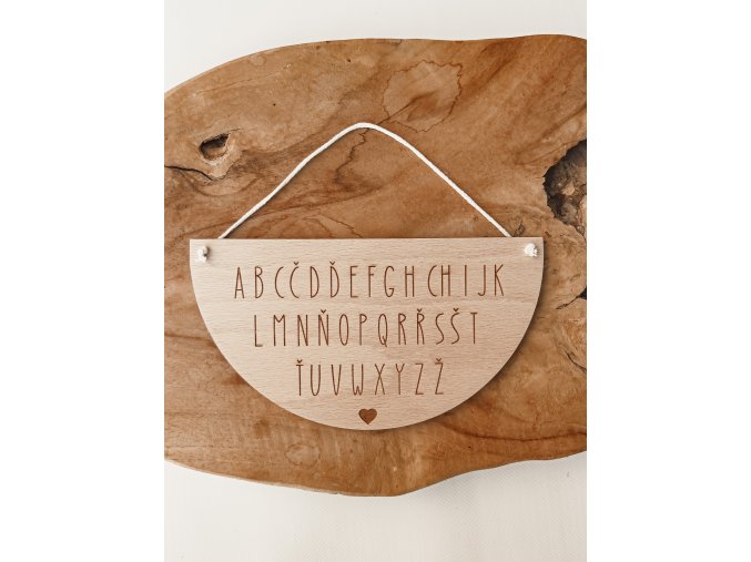 Abeceda Půlkruh srdíčko