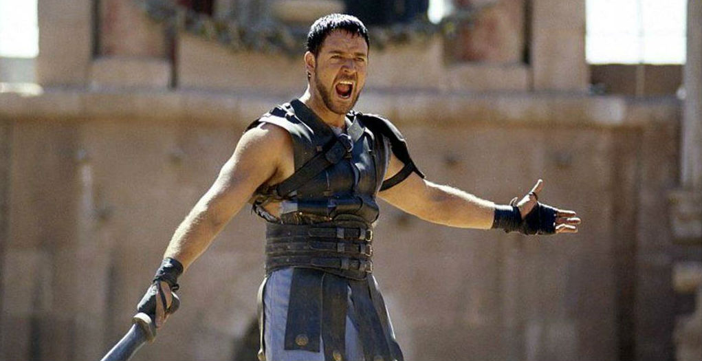 Russell Crowe ve filmu Gladiátor