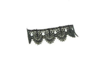 Choker - černý krajkový