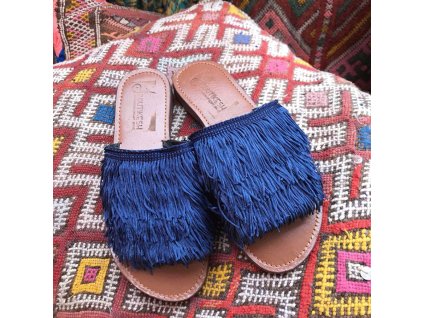 pantofle lina modre 01