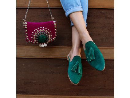 boty mules zelene 01
