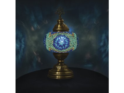 Orientální skleněná mozaiková lampa Adana - stolní