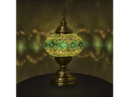 Orientální skleněná mozaiková lampa Emir - stolní