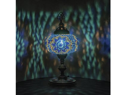 Orientální skleněná mozaiková lampa Lale - stolní