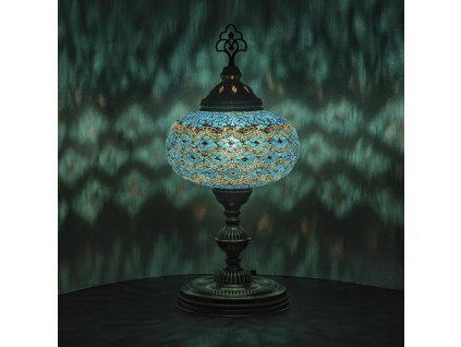 Orientální skleněná mozaiková lampa Zahra - stolní