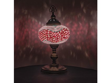 Orientální skleněná mozaiková lampa Kalbi - stolní