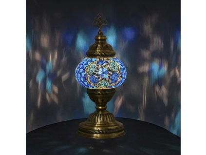 Orientální skleněná mozaiková lampa Arwa - stolní