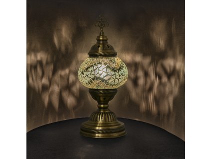 Orientální skleněná mozaiková lampa Imaan - stolní