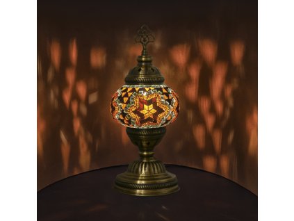 Orientální skleněná mozaiková lampa Dania - stolní