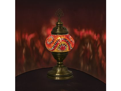 Orientální skleněná mozaiková lampa Daliah - stolní