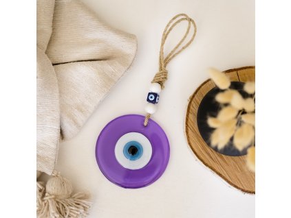 Amulet Nazar Boncugu / Evil Eye Emir - fialový