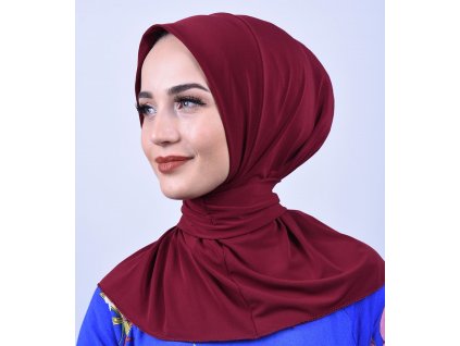 hijab bordo