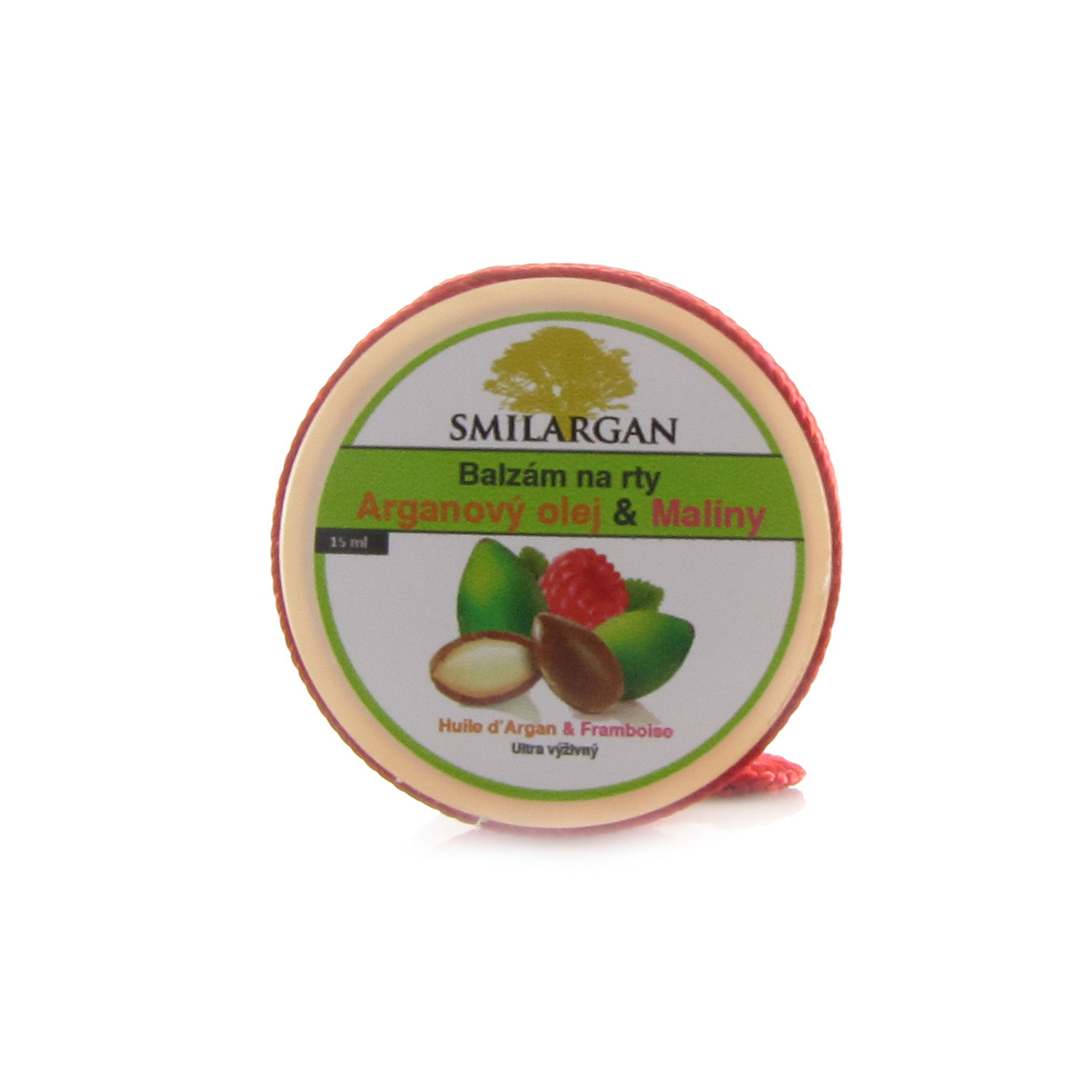 Smilargan Balzám na rty s arganovým olejem a malinami 15ml