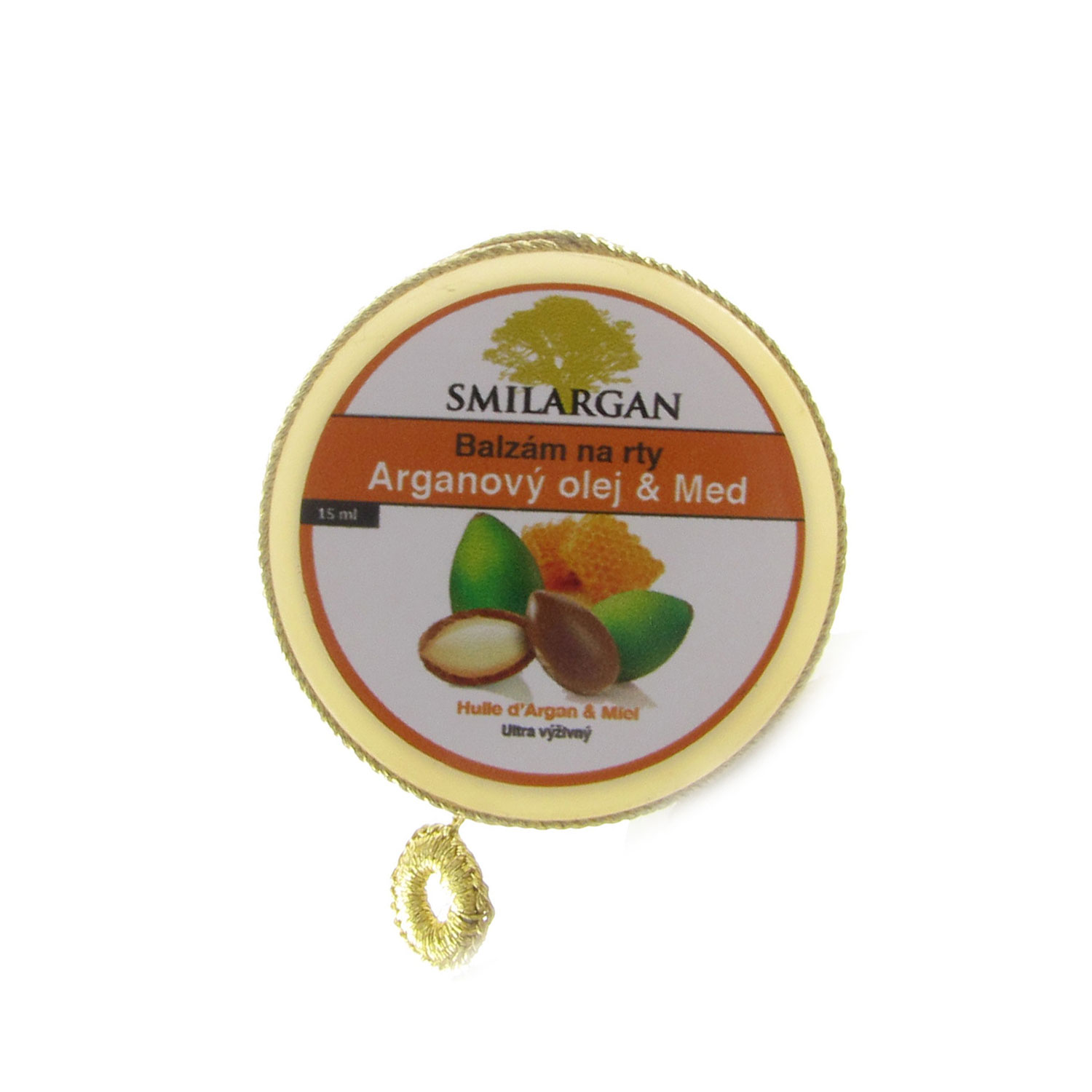 Smilargan Balzám na rty s arganovým olejem a medem 15ml