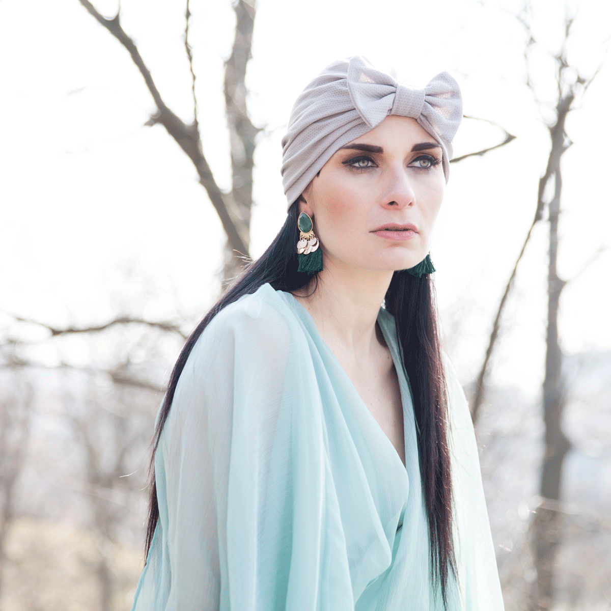Smilargan Dámský turban Layla - šedý